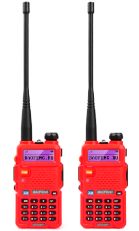 Купить Baofeng UV-5R - RED 2шт.