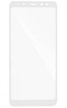 Купить Защитное стекло для Samsung A8 Plus (2018) 5D Full Fac белый