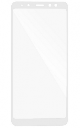 Купить Защитное стекло для Samsung A8 Plus (2018) 5D Full Fac белый