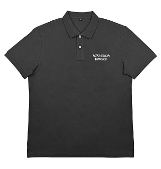 Купить Hikvision/Hiwatch Рубашка с воротником поло черная, XL