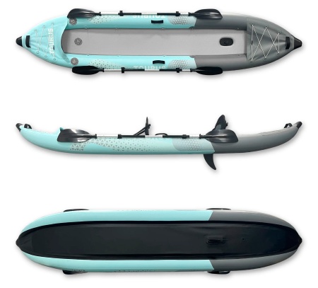 Купить Tourus Inflatable Two Seats Kayak 385x85x23cm White and Blue, TS-K02