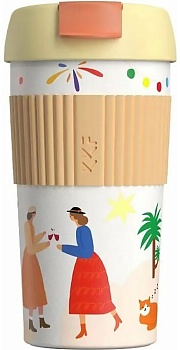 Купить Xiaomi Kiss Kiss Fish Rainbow Cartoon 490ml Orange White