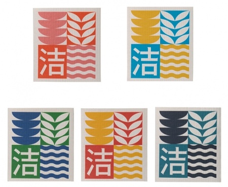 Купить Xiaomi Zhiwu Wood Pulp Cotton Rag Dishcloth (ZCQJ005-5) (5шт)