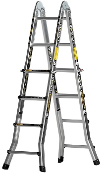 Купить Bafen Midoli Aluminum Alloy Telescopic Ladder 5+4 steps ML15-X5