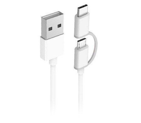 Xiaomi ZMI USB Type-C/Micro 30cm Белый (AL511) Кабель 2 в 1