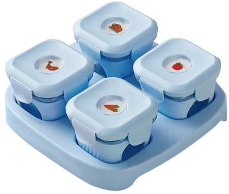 Купить Xiaomi Kalar Food Box Blue (4шт)