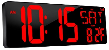 Купить SUNTEK Red LED Digital Wall Clock (ST080R)