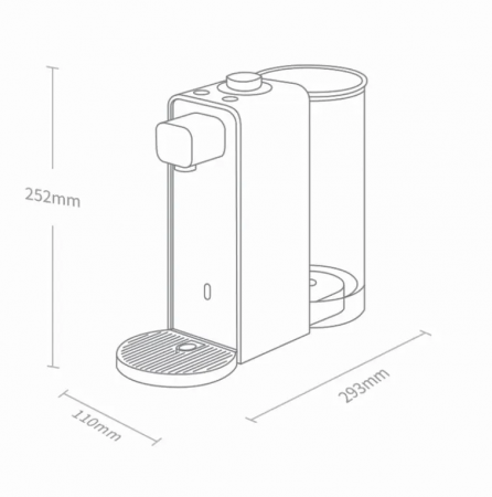 Купить Xiaomi Scishare Antibacterial Instant Hot Water Dispenser Mini Sea Salt (S2306) Gold