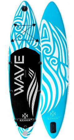 Купить Kesser Inflatable SUP Board 366*75*15 Wave Light Blue 