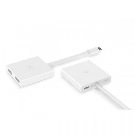 Купить Xiaomi Mi USB-C to HDMI and Gigabit Ethernet Multi-Adapter - White