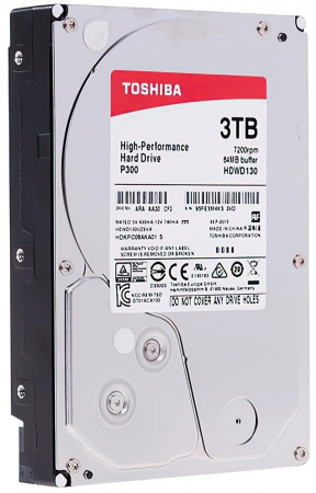 Купить Toshiba P300 HDWD130UZSVA, 3ТБ, HDD, SATA III, 3.5"