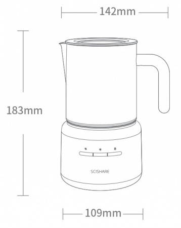 Купить Xiaomi Scishare Automatic Milk Steamer Beige (S3103)