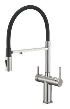 Купить Dominion Кухонный Смеситель С Гибким Изливом (KT0414-BN) Матовый Никель
