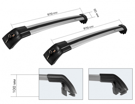 Купить CARCAM RAIL B8183 970мм