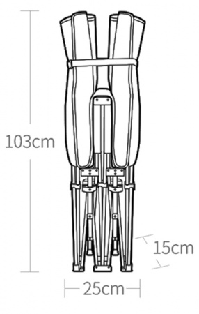 Купить Xiaomi Gocamp Folding Bed Gray (OBS1001)