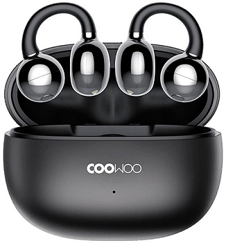 Купить CooWoo Clip-on Air Conduction Bluetooth Headphones Air Pro 5 Titanium Metallic