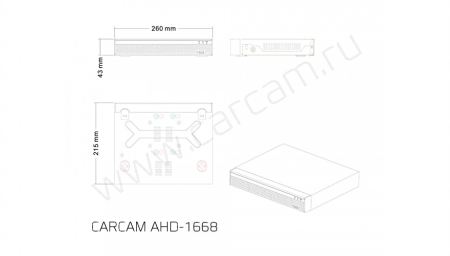 Купить CARCAM AHD1668