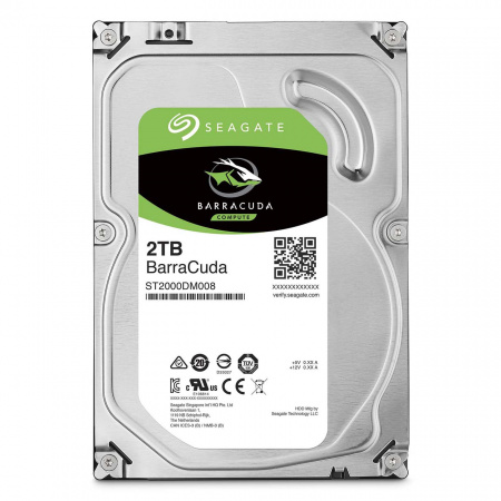 Купить Seagate Barracuda ST2000DM008, 2ТБ, HDD, SATA III, 3.5"