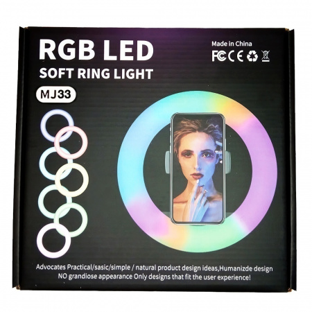 Купить Кольцевая лампа MJ33 RGB LED Soft Ring Light 33cm (без штатива)