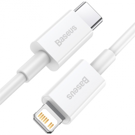 Купить Baseus Superior Series Fast Charging, Type-C - Lightning, 20W, 1 м, White (CATLYS-A02)