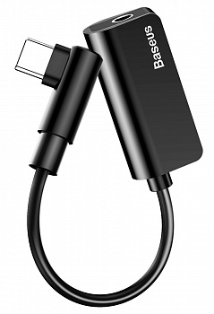 Купить Baseus Type-C Male To Type-C Female +3.5MM Female Adapter L45 Black (CATL45-01)