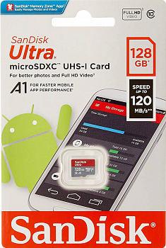 Купить SanDisk Ultra 128GB microSDXC Class 10 (SDSQUNC-128G-ZN3MN)