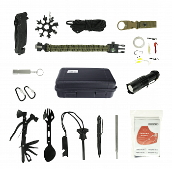 Купить Xiaomi Tactical Survival Kit 16 in 1 (XMUN08011)