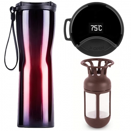 Купить Xiaomi Kiss Kiss Fish Moka Smart Cup Oled 430ml Red Blue