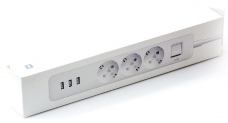 Купить Xiaomi Mi Power Strip (3 розетки +3 USB порта) (XMCXB04QM) White
