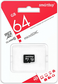 Купить SmartBuy 64GB microSDXC Class10 (без адаптера)