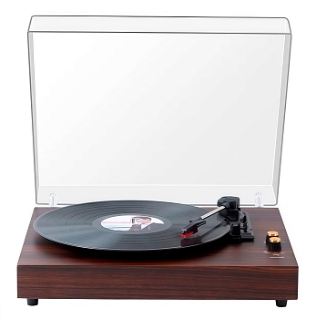 Купить Years Stay Vinyl Record Player (HY-T09A) Wood Grain Brown