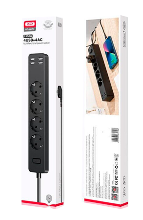 Купить XO Multifunctional Power Socket 4USB+4AC 2500W (XO-WL10)
