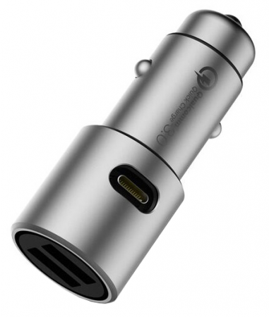 Купить Xiaomi Car Charger QC 3.0 2USB Type-C (CZCDQ02ZM)