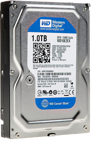 Купить WD Caviar Blue WD10EZEX, 1ТБ, HDD, SATA III, 3.5"