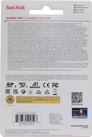 Купить SanDisk Ultra 512GB microSDXC Class 10 (SDSQUAC-512G-GN6MN)