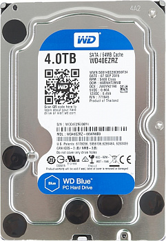 Купить WD Blue WD40EZRZ, 4ТБ, HDD, SATA III, 3.5"