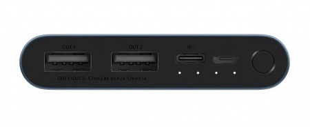 Купить Xiaomi Mi Power Bank 3 10000 mAh Dark Blue (PLM13ZM) 