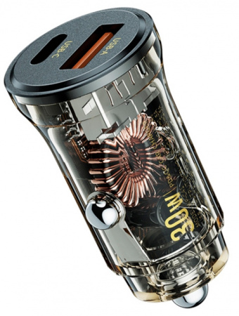 Купить Wekome Vanguard Series Fast Car Charger 30W USB A+C (WP-C41) Black