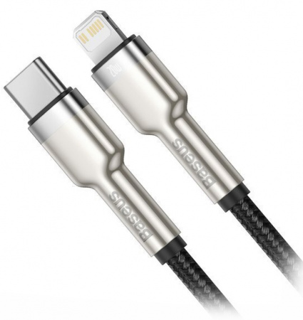 Купить Baseus Cafule Series Metal Data Cable Type-C to iP PD 20W 1m Black (CATLJK-A01)