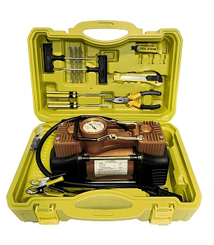 Купить Car Air Сompressor Kit 2 in 1 Yellow