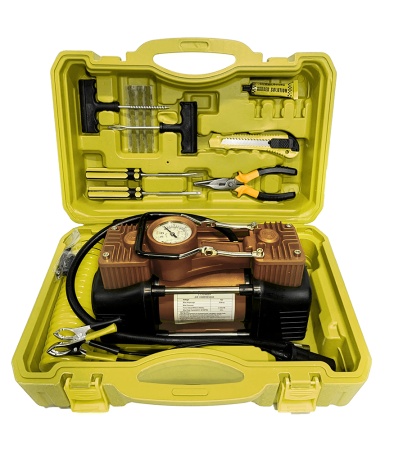 Купить Car Air Сompressor Kit 2 in 1 Yellow