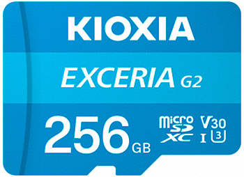 Купить KIOXIA EXCERIA G2 ExtremeSpeed microSDXC UHS-I 256 GB V30 U3 (LMEX2L256GC4)