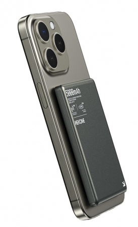 Купить Wekome Blade Ultra-Thin Magnetic Wireless Power Bank 15W 5000 mAh Type-C (WP-82) Tarnish