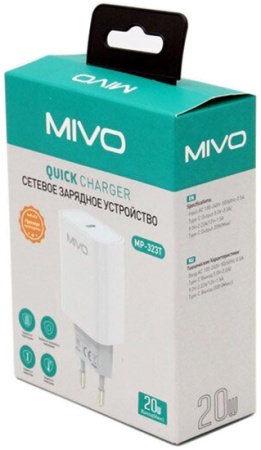 Купить Mivo MP-323T Quick Charger 20W Type-C