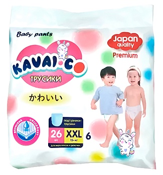 Kavai-Co Baby Pants XXL 15+kg (26 Pcs)