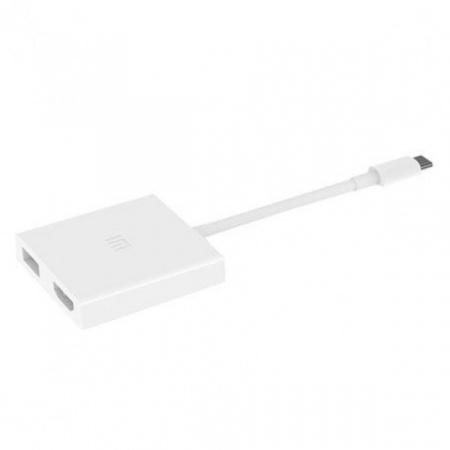Купить Xiaomi Mi USB-C to HDMI and Gigabit Ethernet Multi-Adapter - White