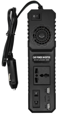 Купить CARCAM IN-CAR Intelligent Car Power Inverter 200W (M1666)