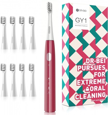 Купить Xiaomi Dr.Bei Sonic Electric Toothbrush GY1 Red (8 насадок)