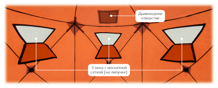 Купить CARCAM Winter Camping Tent 350×350×190cm Orange