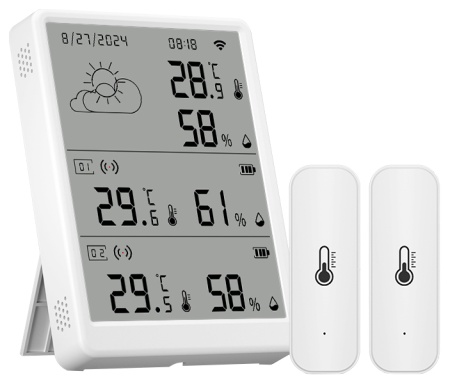 Купить CARCAM Tuya WIFI Temperature Humidity Monitor With Extra Sensor TH16-R2